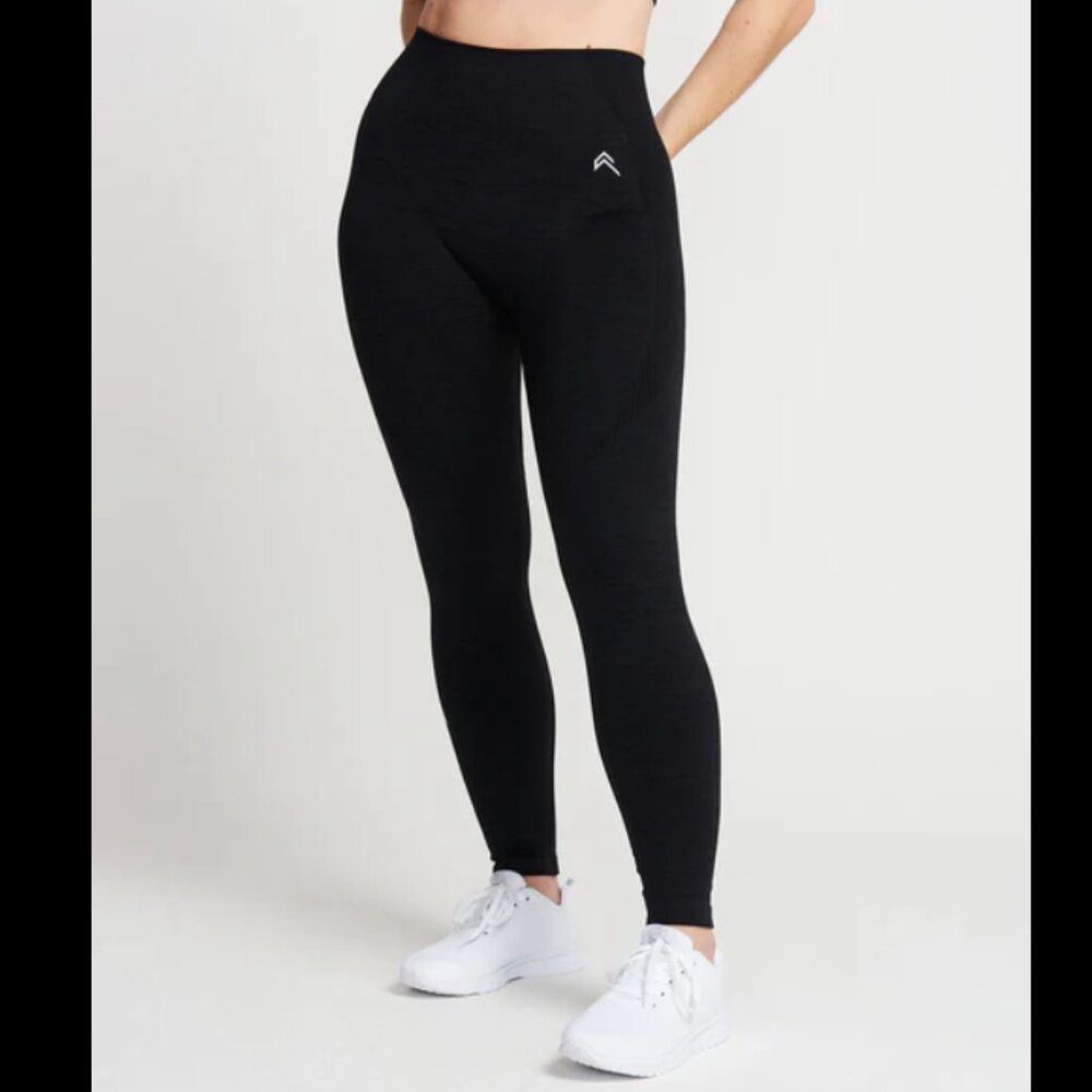 Oner Acitve - Seamless Leggings - Black Marl - Size S Short